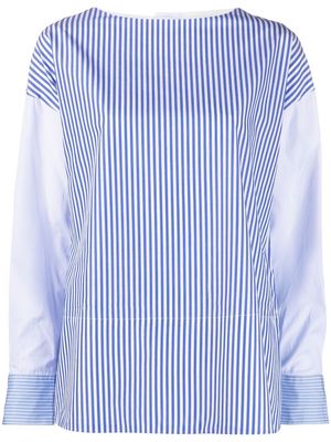 Co striped patchwork blouse - Blue