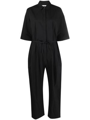 Co tied-waist plain jumpsuit - Black