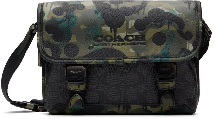 Coach 1941 Khaki & Black League Hybrid Messenger Bag
