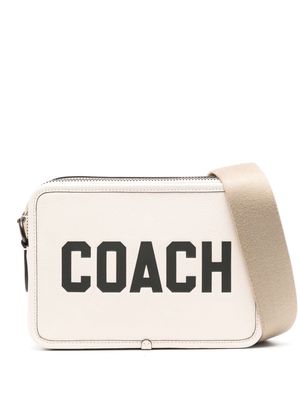 Coach Charter leather messenger bag - Neutrals