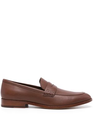 Coach Declan logo-embossed leather loafers - Brown