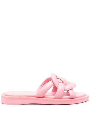 Coach Georgie open toe leather sandals - Pink