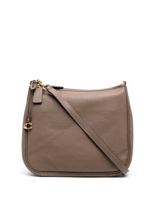 Coach grained leather tote bag - Brown