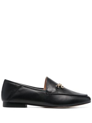 Coach Hannah chain-strap leather loafers - Black
