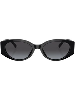 Coach logo-detail round-frame sunglasses - Black