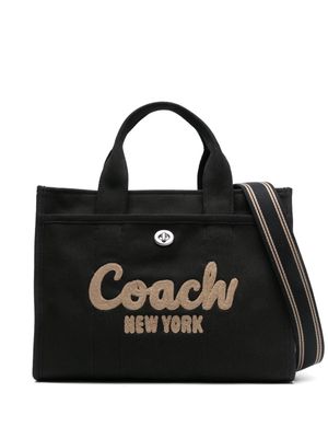 Coach logo-embroidered shopper bag - Black