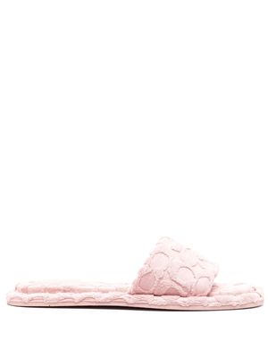 Coach logo-embroidered slippers - Pink