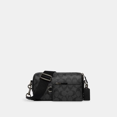 Coach Outlet Axel Crossbody In Signature Canvas - Black