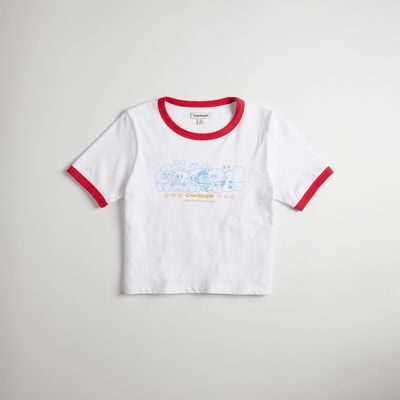 Coach Outlet Baby T-Shirt In 98% Recycled Cotton: Coachtopia Creatures - White/Red
