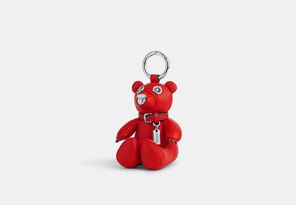 Coach Outlet Bear Bag Charm - Red