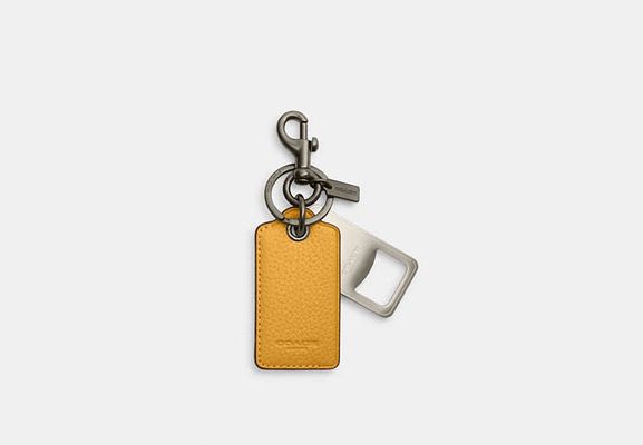 Coach Outlet Bottle Opener Key Fob In Colorblock - Multi