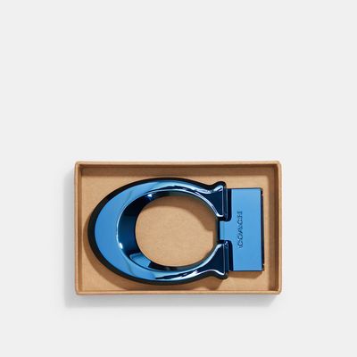 Coach Outlet Boxed Sculpted Signature Belt Buckle - Blue
