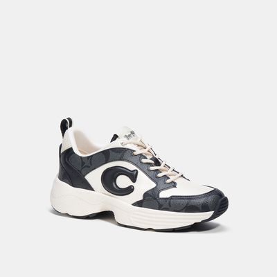 Coach Outlet C275 Tech Runner In Signature Canvas - Grey