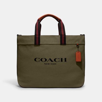 Coach Outlet Canvas Tote 38 - Green