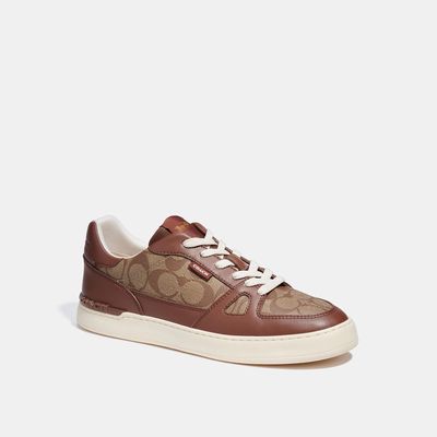 Coach Outlet Clip Court Sneaker - Brown/Beige
