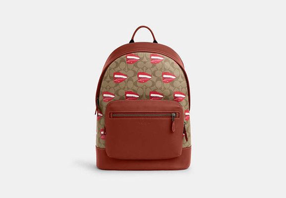 Coach Outlet Coach X Tom Wesselmann West Backpack In Signature Canvas - Multi