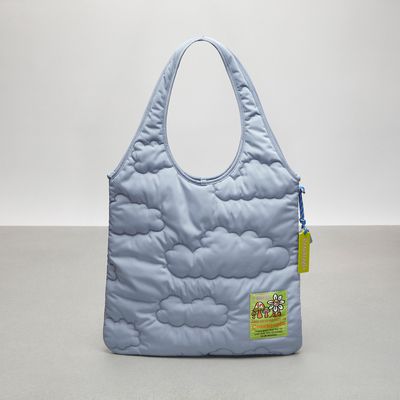 Coach Outlet Coachtopia Loop Quilted Cloud Tote - Blue