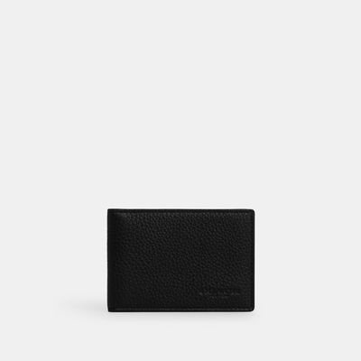 Coach Outlet Compact Billfold Wallet - Black