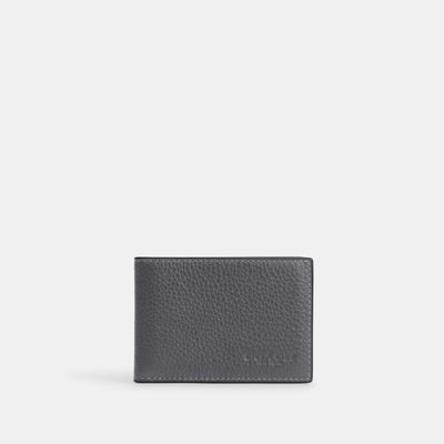 Coach Outlet Compact Billfold Wallet - Grey