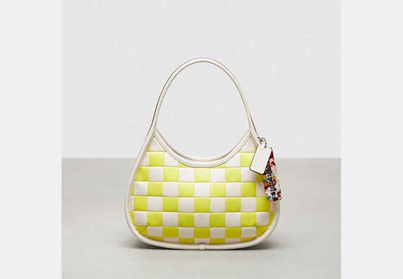 Coach Outlet Ergo Bag In Checkerboard Patchwork Upcrafted Leather - Yellow