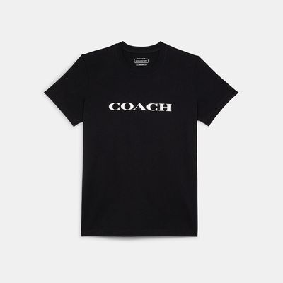 Coach Outlet Essential T-Shirt In Organic Cotton - Black