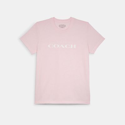Coach Outlet Essential T-Shirt In Organic Cotton - Pink