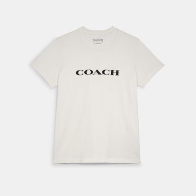 Coach Outlet Essential T-Shirt In Organic Cotton - White