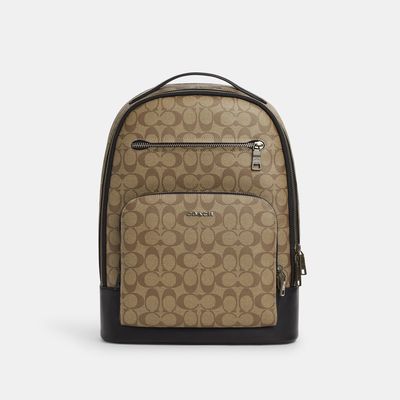 Coach Outlet Ethan Backpack In Signature Canvas - Beige
