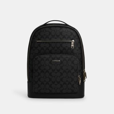 Coach Outlet Ethan Backpack In Signature Canvas - Black
