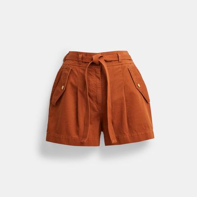Coach Outlet Garment Dyed Shorts - Red