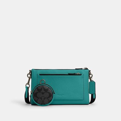 Coach Outlet Holden Crossbody In Colorblock Signature Canvas - Blue