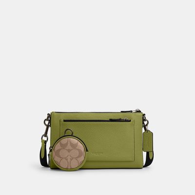 Coach Outlet Holden Crossbody In Colorblock Signature Canvas - Green