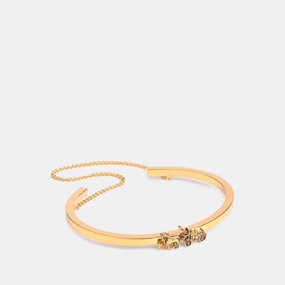 Coach Outlet Horse And Carriage Double Chain Cuff - Yellow
