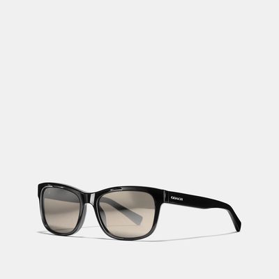Coach Outlet Hudson Rectangle Sunglasses - Black