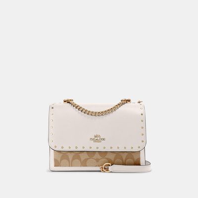 Coach Outlet Klare Crossbody In Signature Canvas With Rivets - Multi