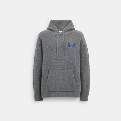 Coach Outlet Knit Hoodie - Grey