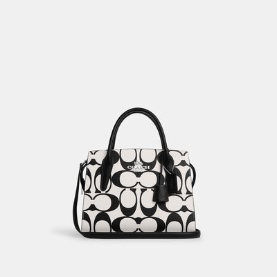 Coach Outlet Large Andrea Carryall In Signature Canvas - White