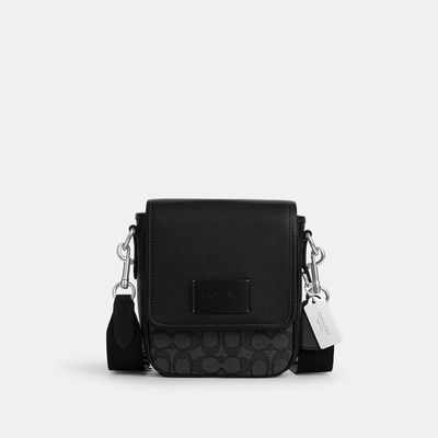Coach Outlet Lucas Crossbody In Signature Jacquard - Black