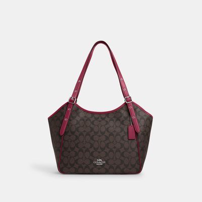 Coach Outlet Meadow Shoulder Bag In Signature Canvas - Brown