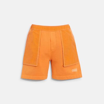 Coach Outlet Mixed Material Shorts - Orange