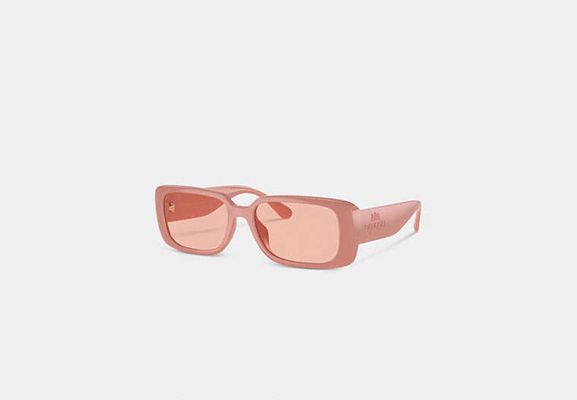Coach Outlet Narrow Rectangle Sunglasses - Orange