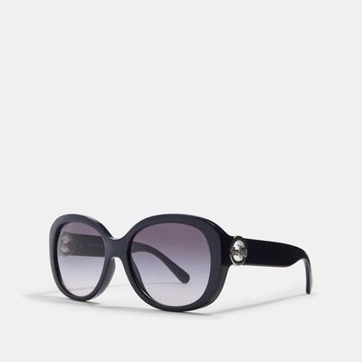 Coach Outlet Oversized Metal Soft Square Sunglasses - Blue