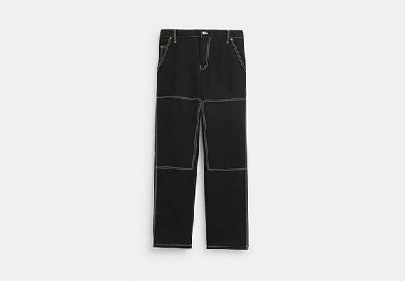 Coach Outlet Relaxed Straight Fit Twill Carpenter Pants - Black