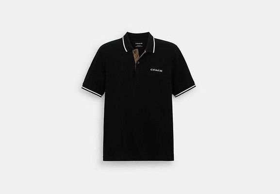 Coach Outlet Signature Polo - Black