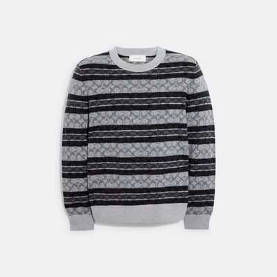 Coach Outlet Signature Sweater - Grey