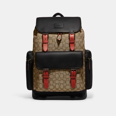 Coach Outlet Sprint Backpack In Signature Jacquard - Multi
