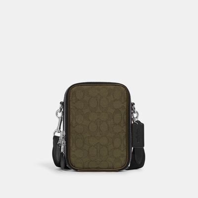 Coach Outlet Stanton Crossbody In Signature Jacquard - Green