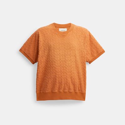 Coach Outlet Sun Faded Signature Sweatshirt - Orange