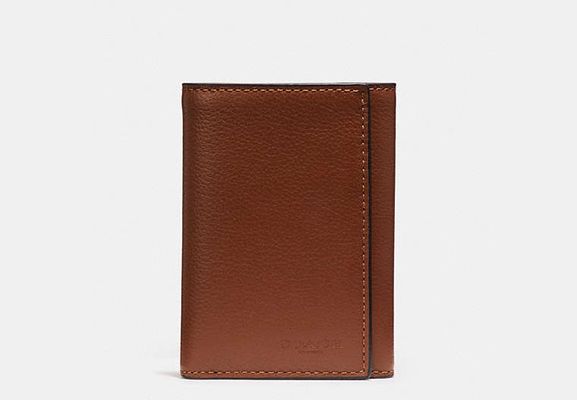 Coach Outlet Trifold Wallet - Brn