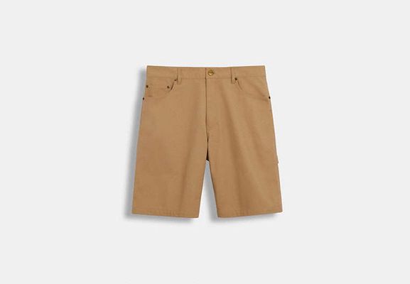 Coach Outlet Twill Shorts - Khaki